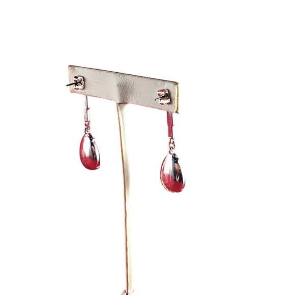 Avon Modern Glamour Jet Drop Pierced Earrings (1611) - Picture 4 of 5